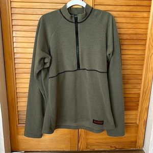 Melanzana microgrid zip sweater XS